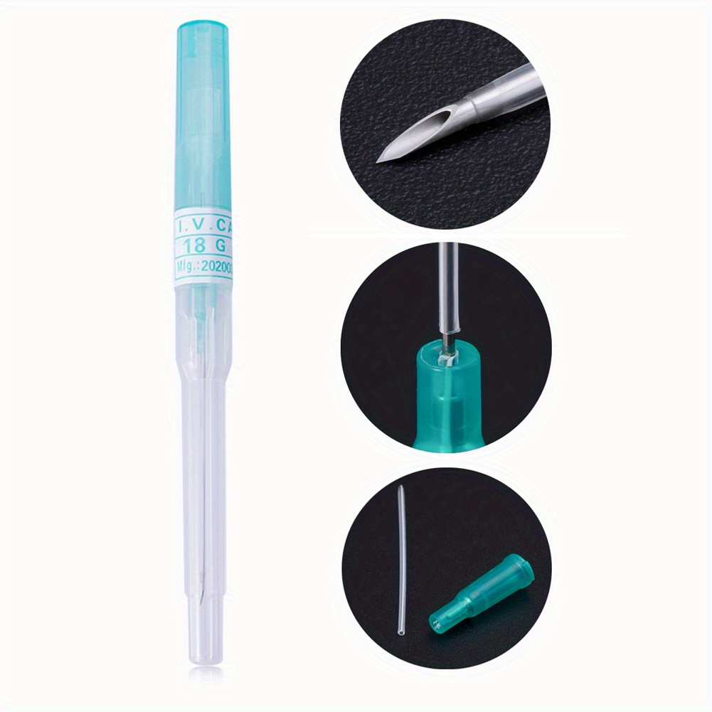 50pcs Stainless Steel Automatic Release Body Piercing Needles