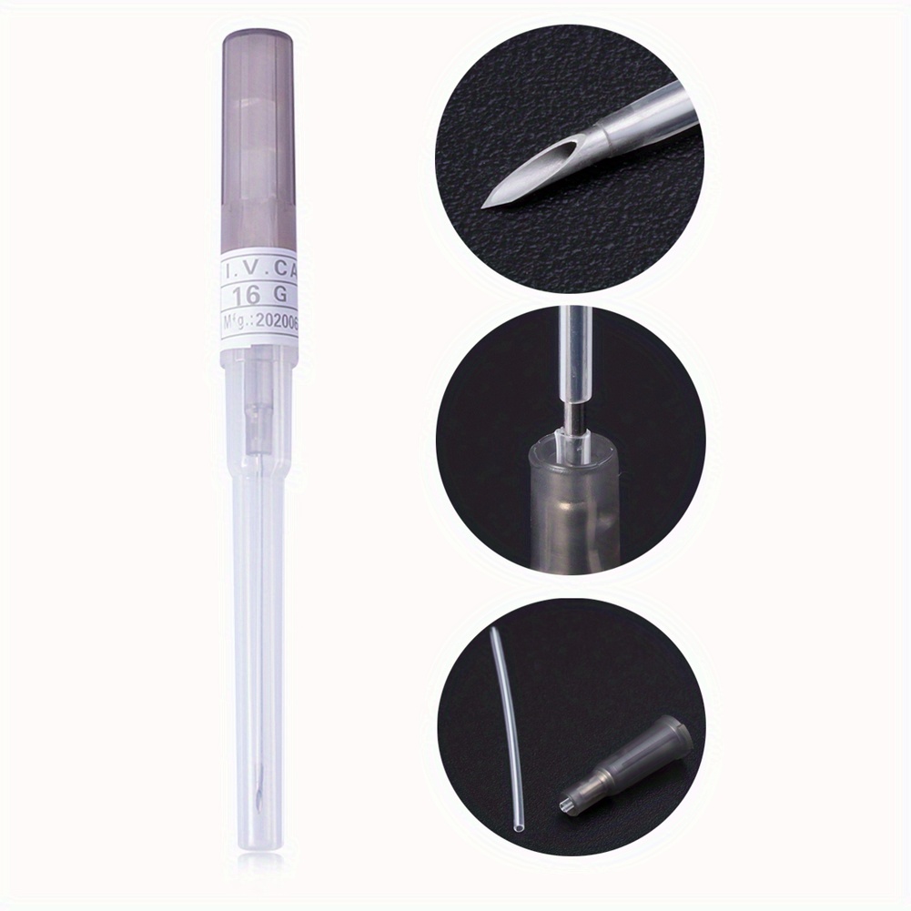 50pcs Stainless Steel Automatic Release Body Piercing Needles