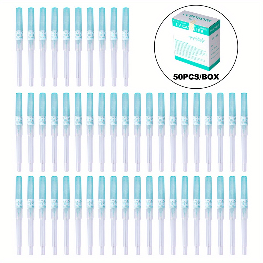 50pcs Stainless Steel Automatic Release Body Piercing Needles