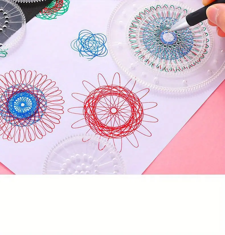 Spiral Circle Template For Drawing, Spiral Art Clear Gear Geometric Ruler,  Plastic Template Ruler, Drawing Spiral Curve Stencils With Pens Paper For  Drawing Diy Art Crafts Sketch Creation - Temu Slovenia
