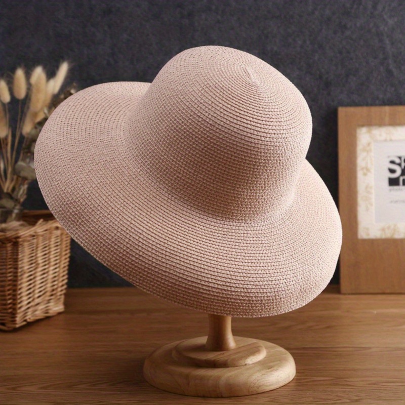 Hepburn Retro Black Straw Sun Hat: Versatile Holiday & Beach Hat For Women  From Bszx, $22.16