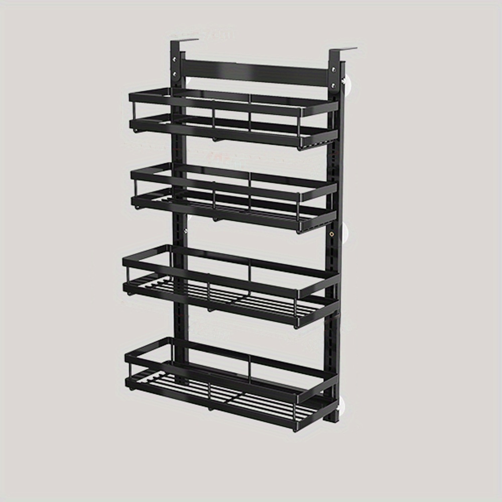 Wall Mounted Storage Rack, Adjustable Shelf Baskets For Kitchen