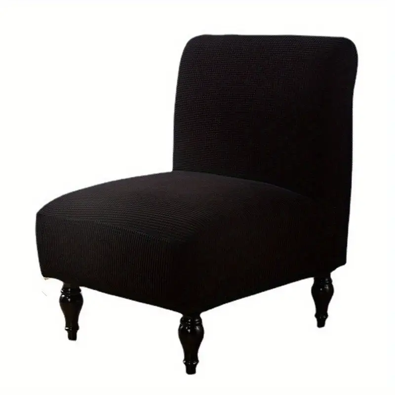 1pc elastic armless chair seat cover chair slipcover furniture protector living room home decoration details 7