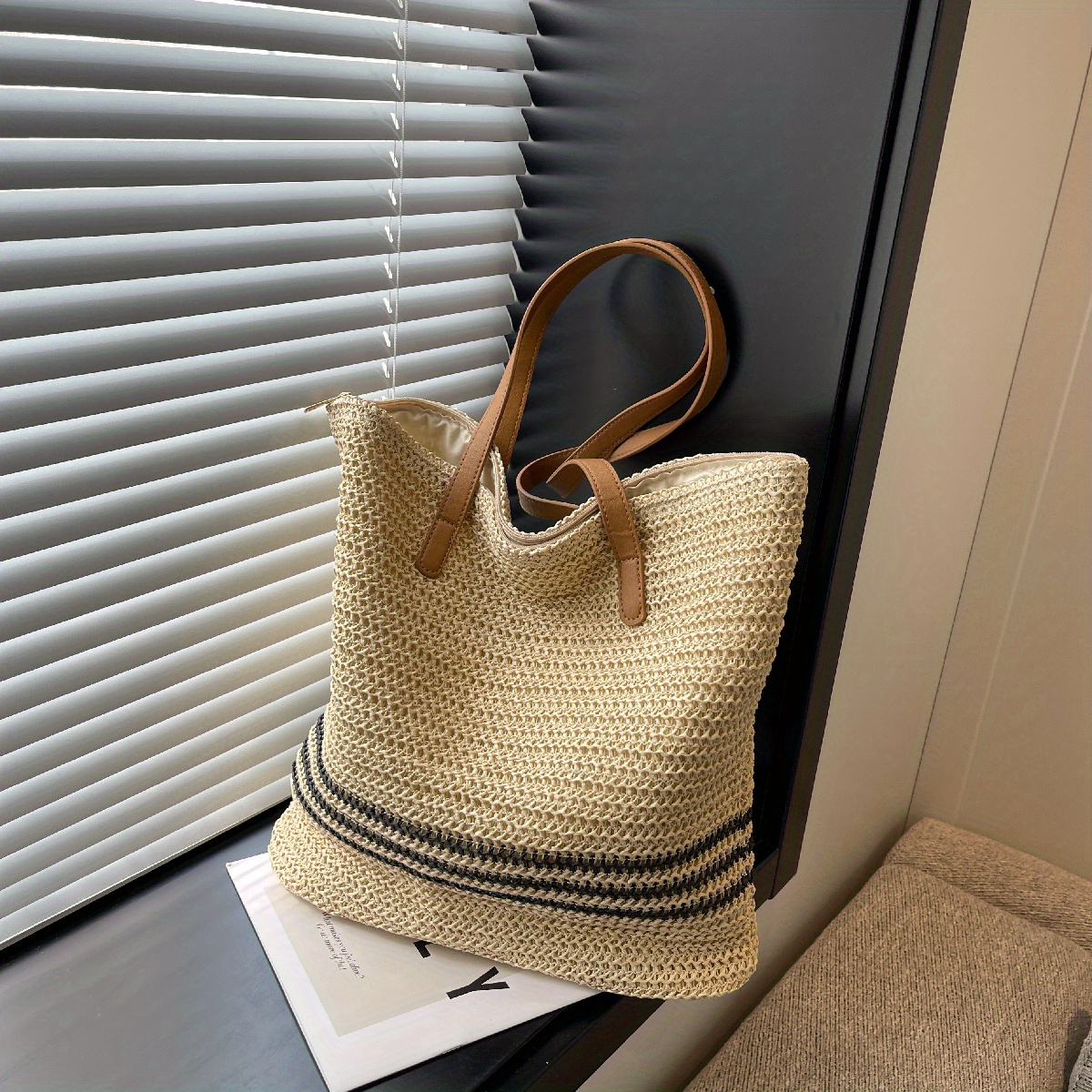 Sawyer Woven Shoulder Bag