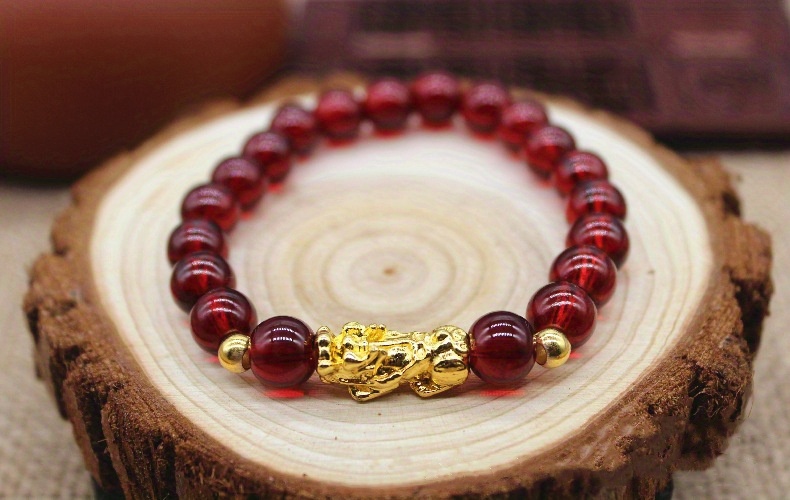 imitation agate bracelet pixiu bead bracelet bangle gifts details 5