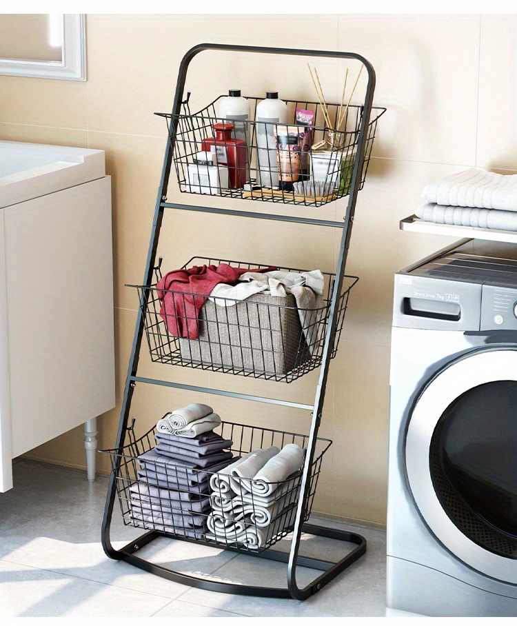  3 Tier Hanging Laundry Room Organizer Stackable