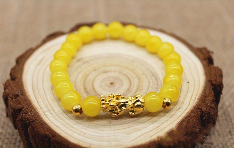 imitation agate bracelet pixiu bead bracelet bangle gifts details 3