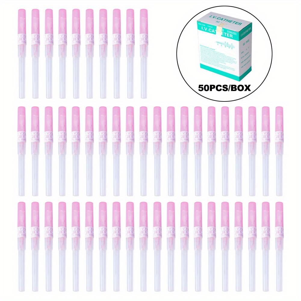 50pcs Stainless Steel Automatic Release Body Piercing Needles