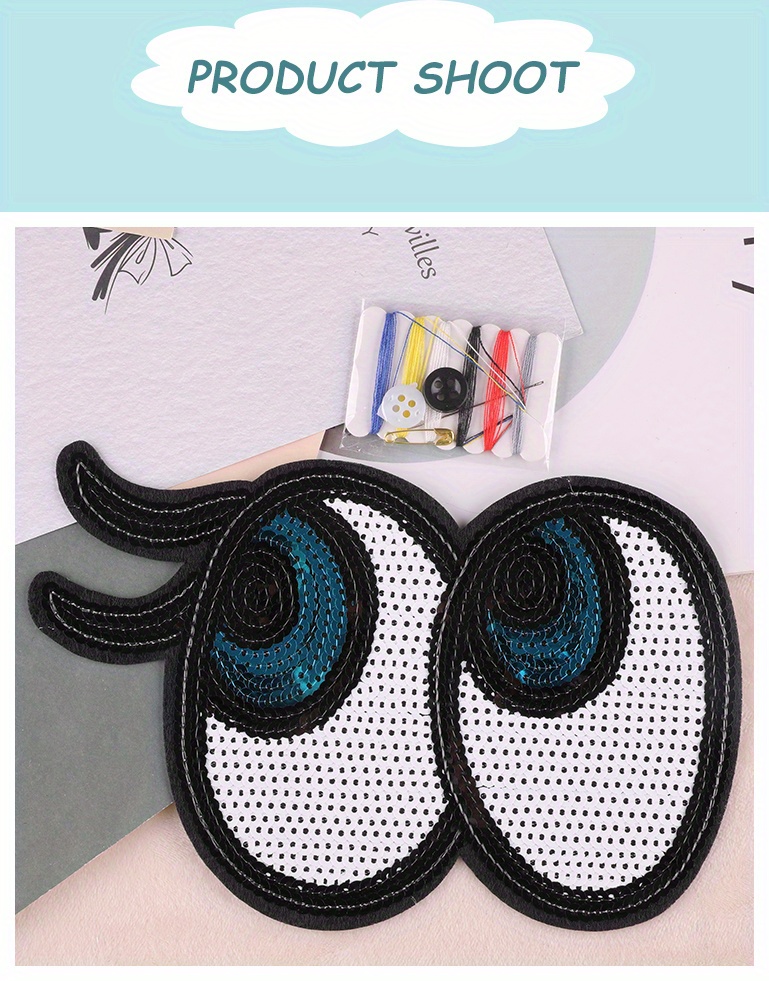 Iron on Clothes Patches Fashion Embroidery Sequins Cartoon Ship