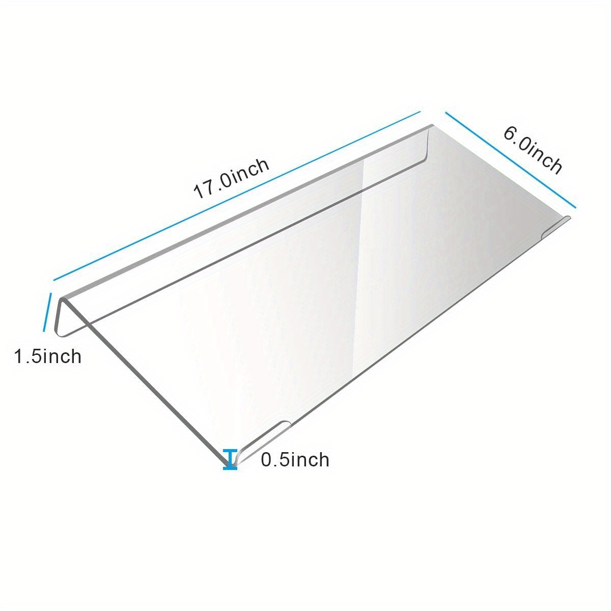 Elevated Computer Keyboard Stand, Clear Acrylic Premium Stand With