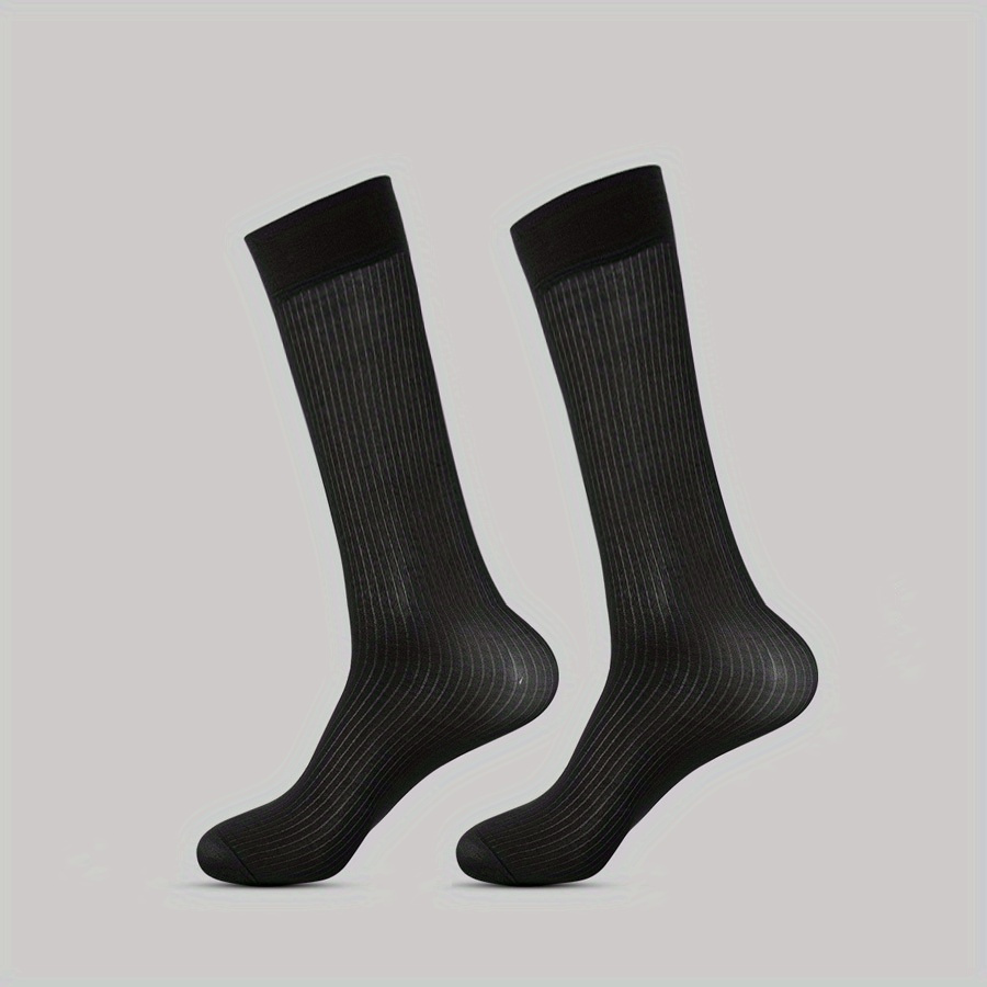 Calcetines cómodos para mujer, 5 pares de calcetines cortos ultrafinos  transparentes de nailon transparente, calcetines de vestir (negro, talla  única)