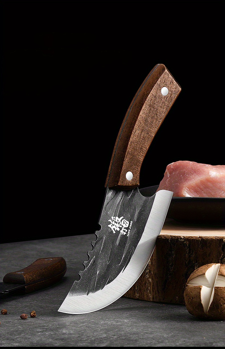 Premium Stainless Steel Hunting Knife With Ergonomic Wooden Temu