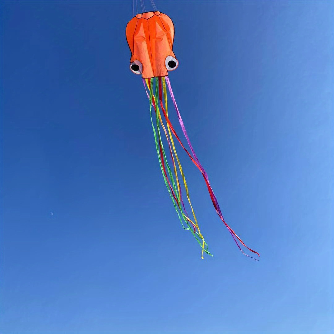 Flyg Högt Med Denna Creative Devil Fish Kite - Inkluderar