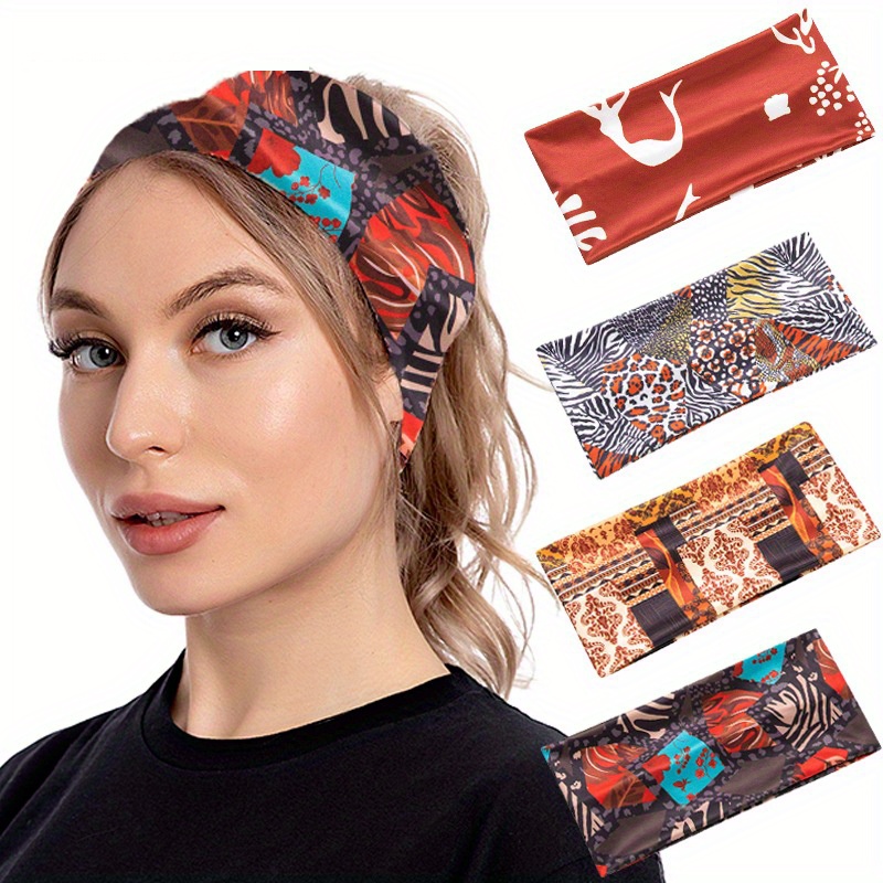 Medical Print Sports Hair Bands Sweat Absorption Fitness Running Yoga  Stretchy Headbands - Sports & Outdoors - Temu