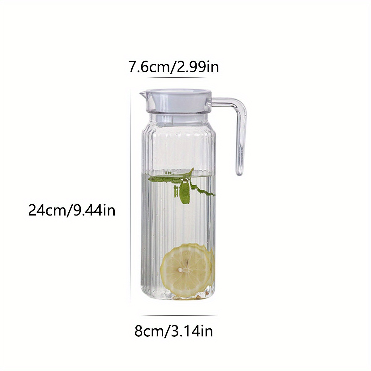 Ryback Pitcher With Infuser, Heavy Duty Water Pitcher, Drink Carafe, For  Cold Beverges, Kitchen Gadgets, Kitchen Stuff, Kitchen Accessories, Home  Kitchen Items - Temu