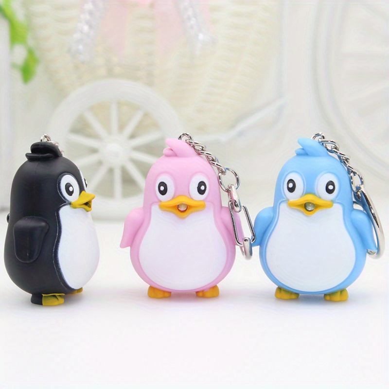 Penguin Fur Bag Charm and Key Holder S00 - Accessories