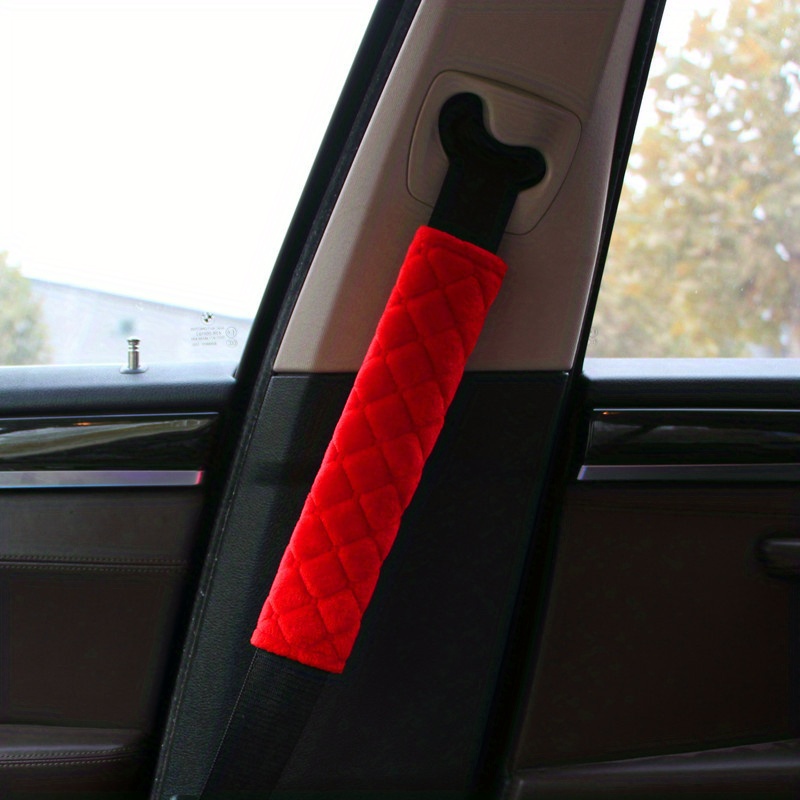 Rouge - Housse de protection pour ceinture de sécurité, coussinet d'épaule  pour siège de voiture - Cdiscount Auto