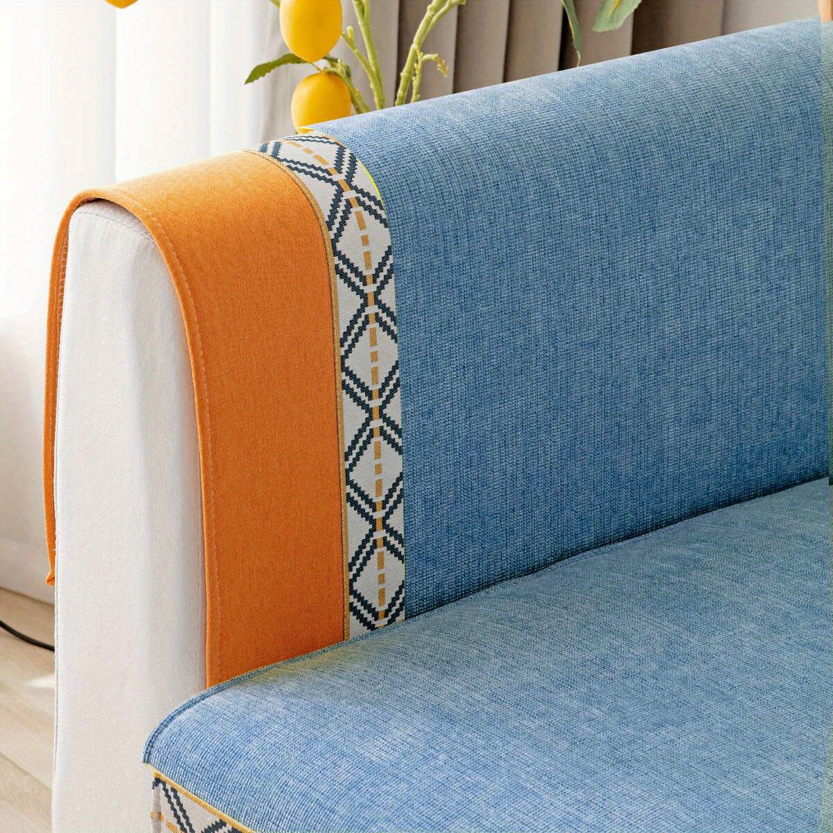 High Quality Sofa Covers Chenille Solid Color Corner Sofa Towel Anti-slip  Protection Pad Couches Living Room Home Four Seasons