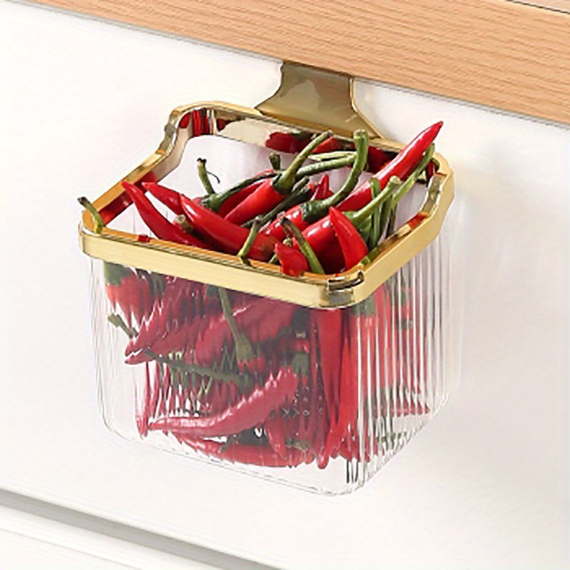 Wall Mounted Cabinet Door Storage Box Ginger Garlic - Temu