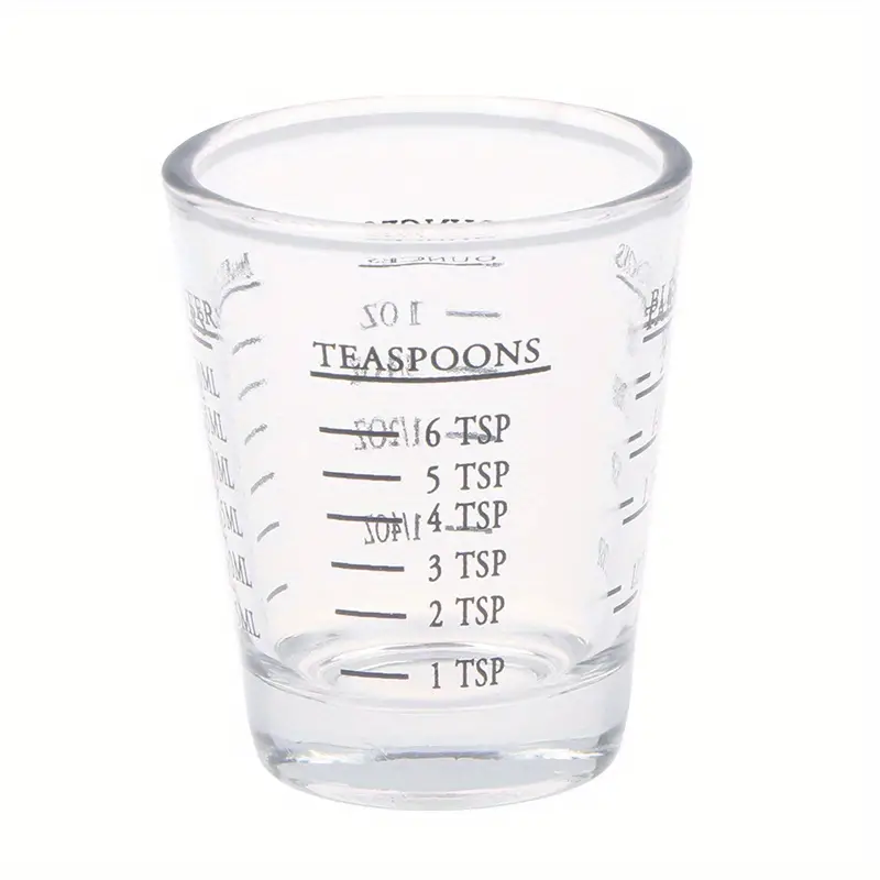 Glass Measuring Cup, Mini Measuring Cup With Ounce And Milliliter  Measurements, For Dry And Liquid Ingredient, Kitchen Gadgets, Kitchen  Stuff, Kitchen Accessories, Home Kitchen Items - Temu