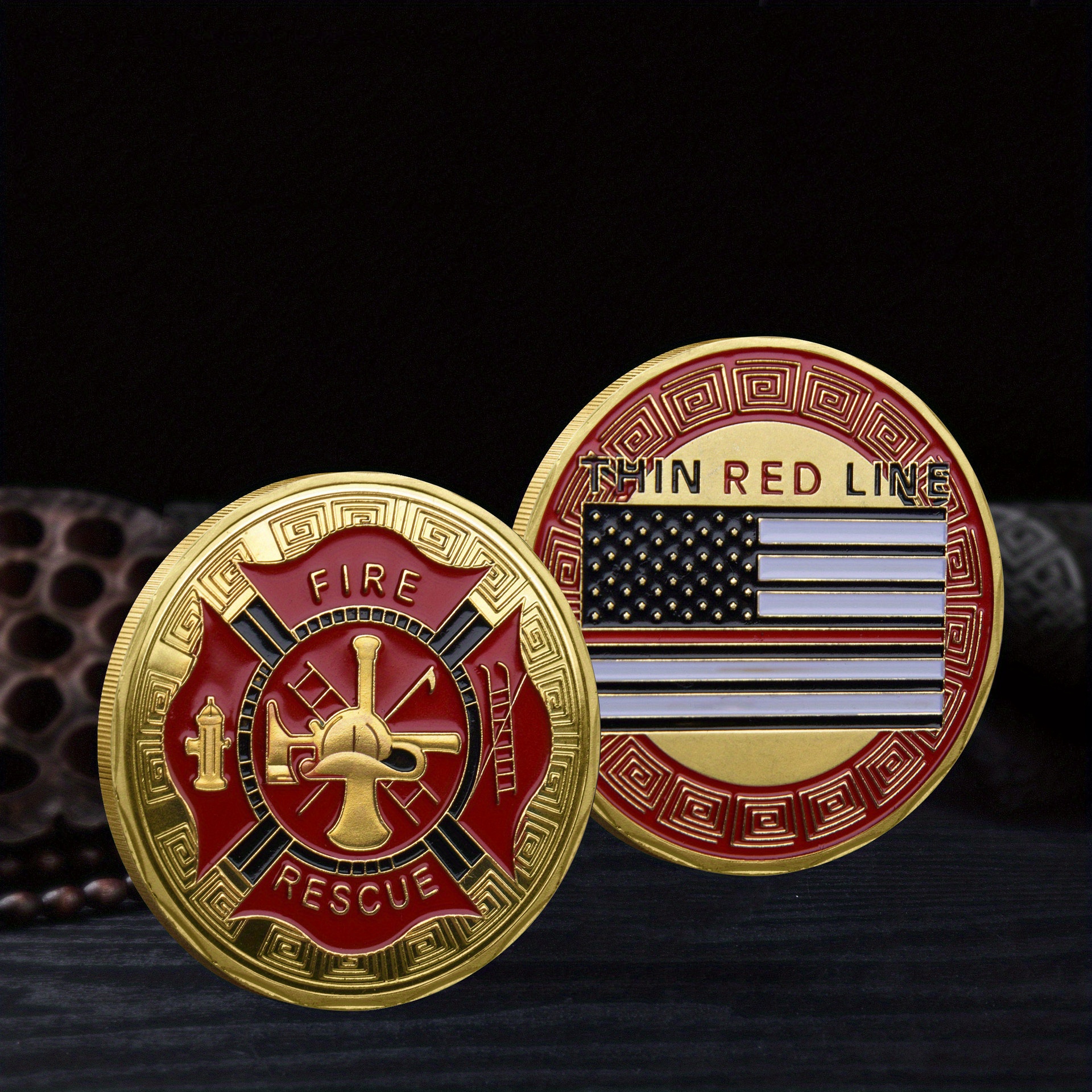 Belt Buckle - Firefighter Thin Red Line