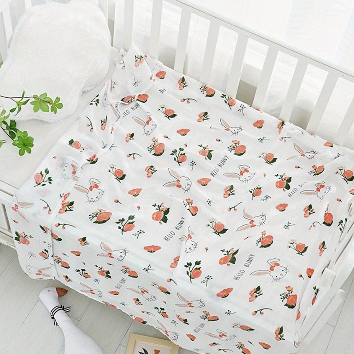 100% Cotton Baby Muslin Swaddle Blankets, 3 Pack Set