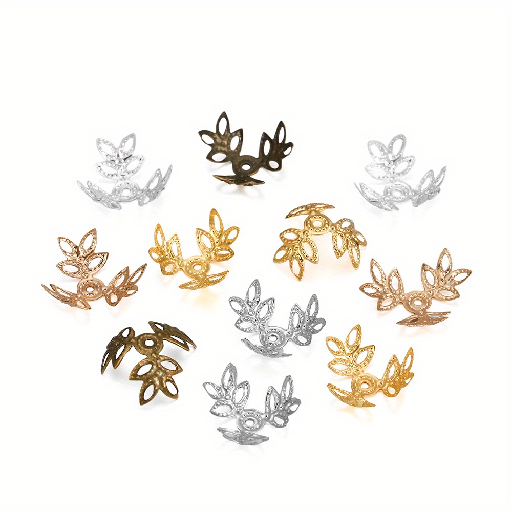 100 Pcs 16mm Small Flower Pendant Charms Iron Accessories For Making Accessories