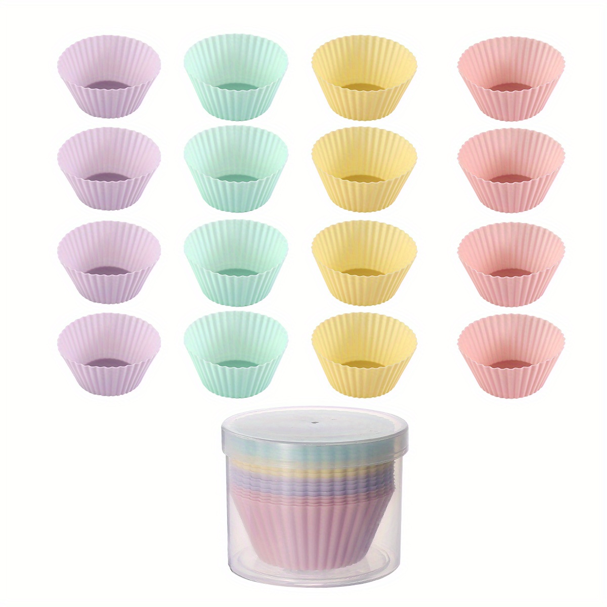 Dropship 12pcs/Set, Silicone Baking Cups, Reusable Cupcake Liners, Home  Cake Molds, Standard Size Muffin Liners, Dishwasher Safe, Baking Tools,  Kitchen Gadgets, Kitchen Accessories to Sell Online at a Lower Price