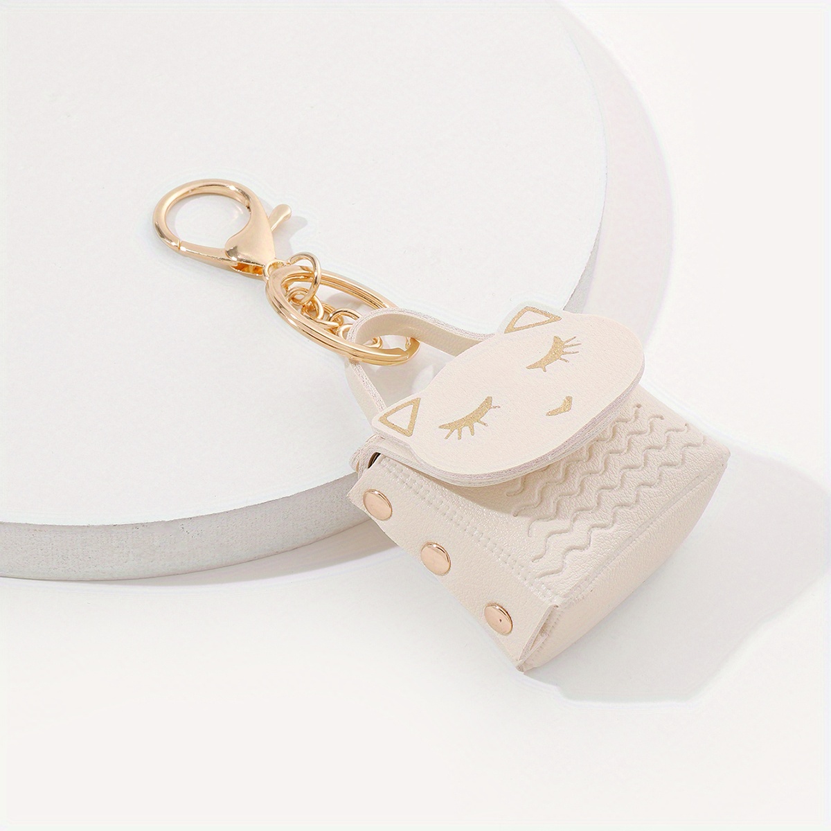 Louis Vuitton Owl Multicolor Leather Circular Key Chain / Bag