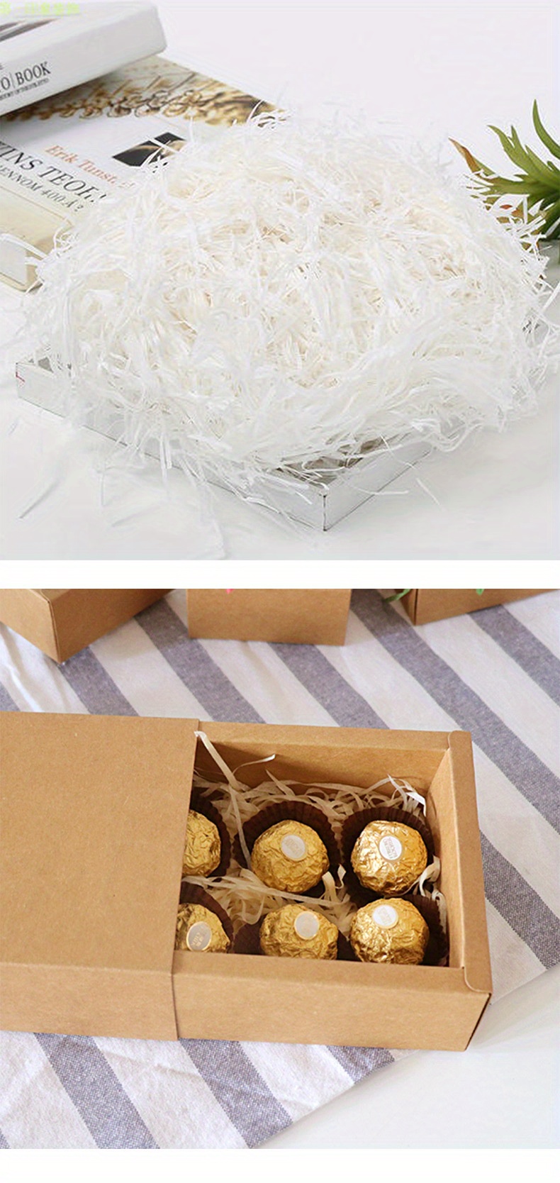 XIAQICA Ostergras Rosa 300g - Füllmaterial Für Osternester & Geschenkverpackung