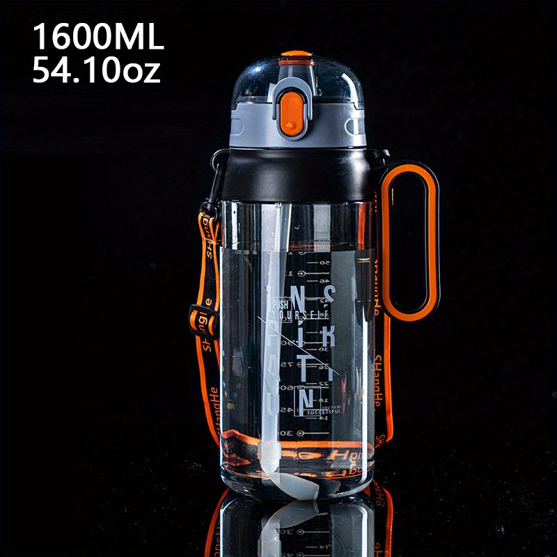 Sports Water Bottle: Leak-proof, Portable, Detachable Strap & Straw Lid -  Perfect For Fitness, Gym & Training! - Temu