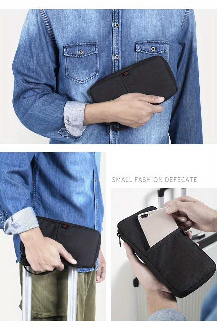 Passport Bag Travel Document Bag Anti theft Rfid Passport Temu United