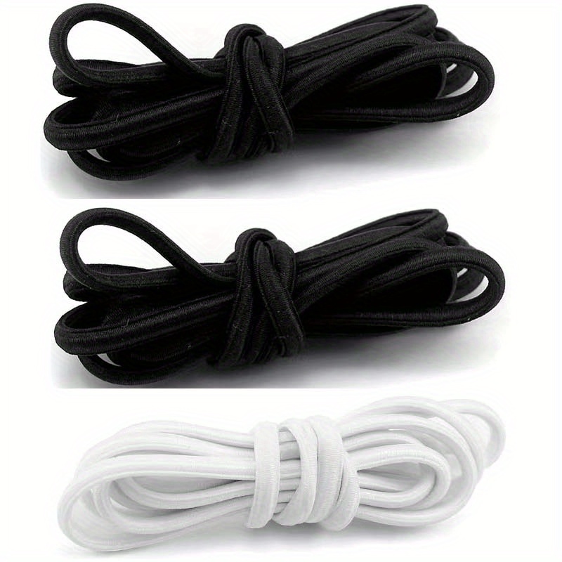 3 Pairs Elastic Shoe Laces Replacement for on Cloud Stretch Round