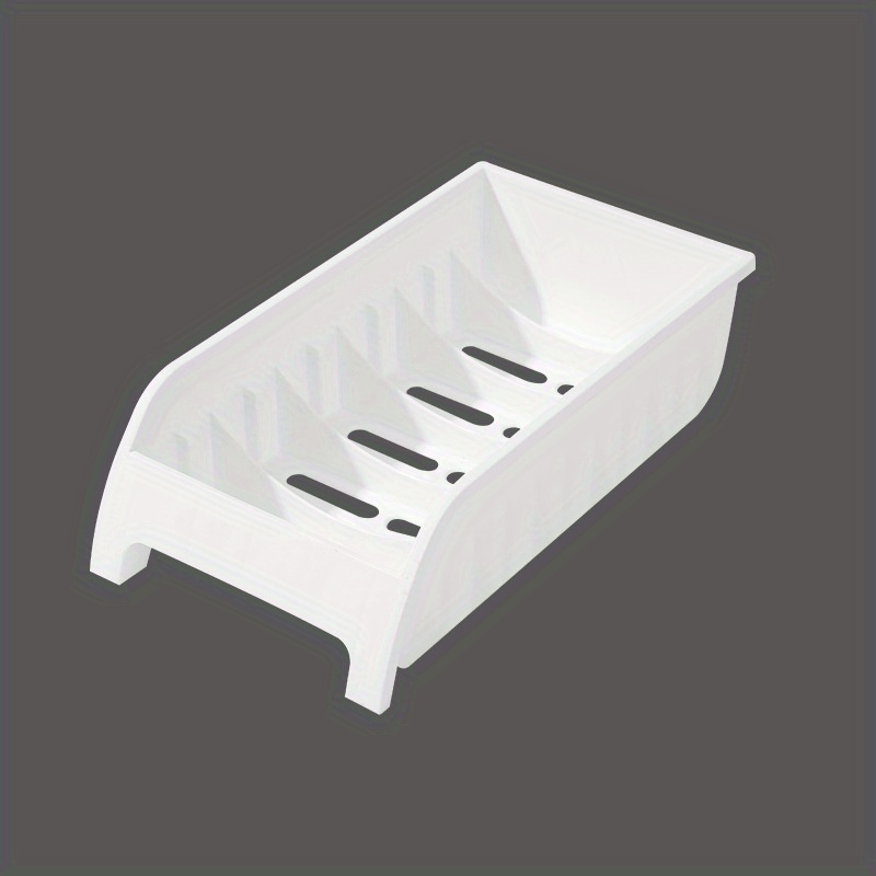Image of 1pc Kitchen Dish Drain Rack, Plate Storage And Organizer, Tableware Holder - Polypropylene (pp)