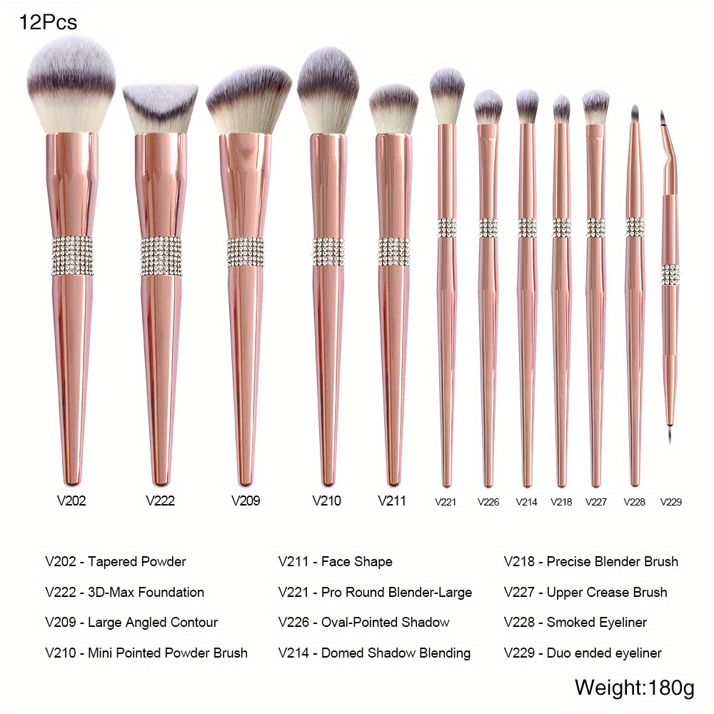 Small Brushes - Set of 12 - 4 Brushes