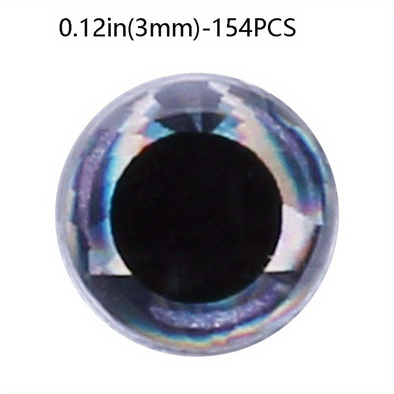 Moon Perch Fish Glass Eyes Eyeball Cabochon for Fishing Lures 8mm