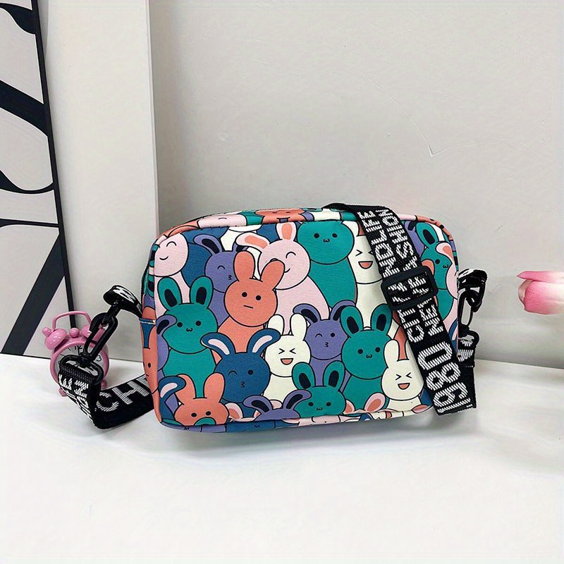 Kawaii Cartoon Bunny Pattern Bag Trendy Zipper Temu United
