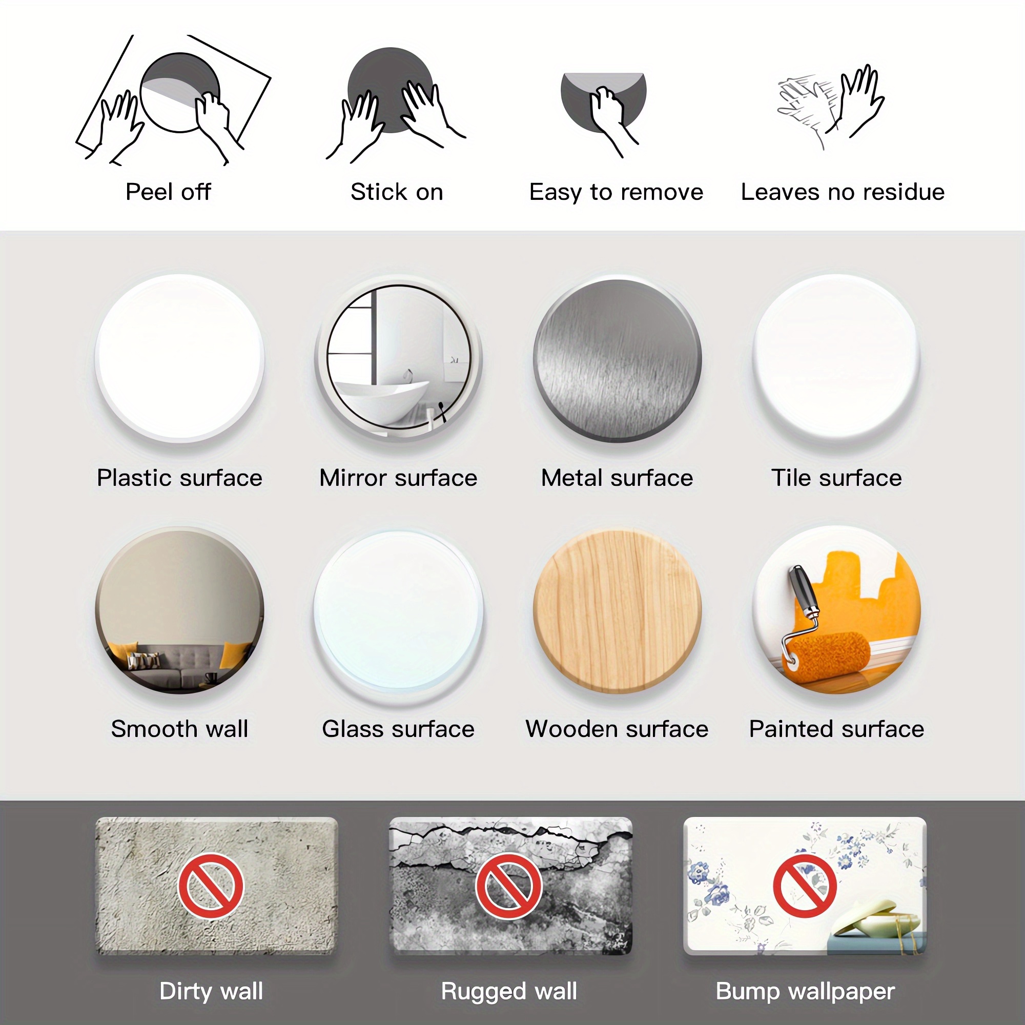 Mirror Wall Stickers Temu