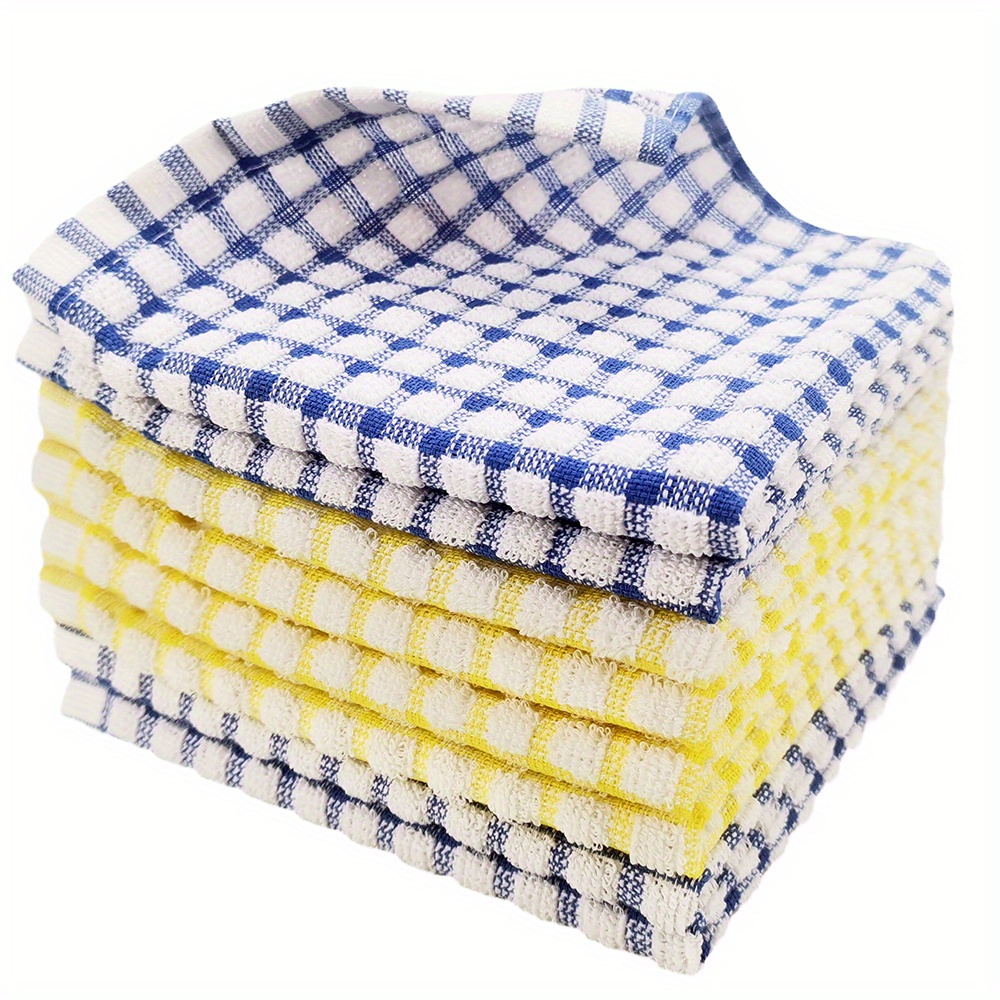 8pcs Scouring Pad Square Dish Cloths Lightweight Quick Drying Cleaning Rag