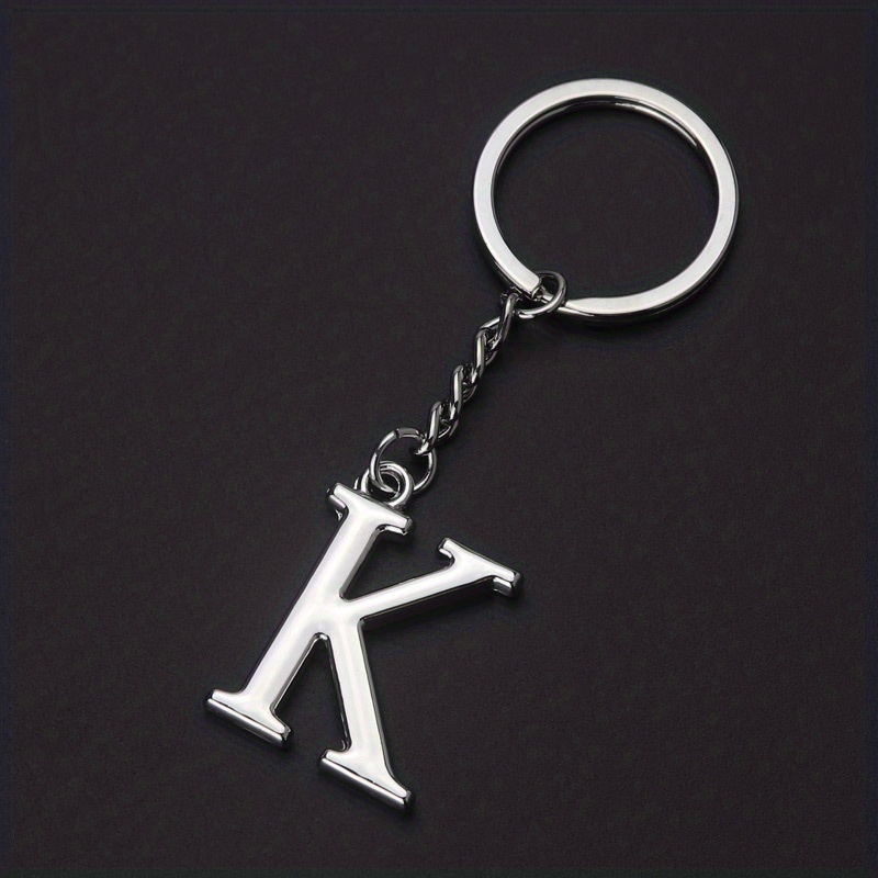 New Diy A z Letters Key Chain Charm 26 Letters Keychain Men - Temu