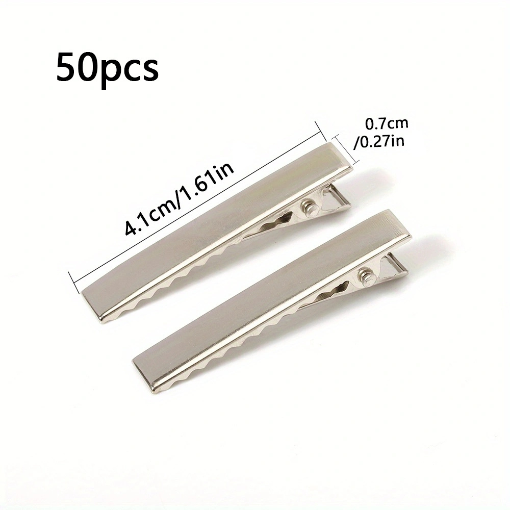 Metal Hair Clips For Diy Jewelry Hairstyle Tool - Temu