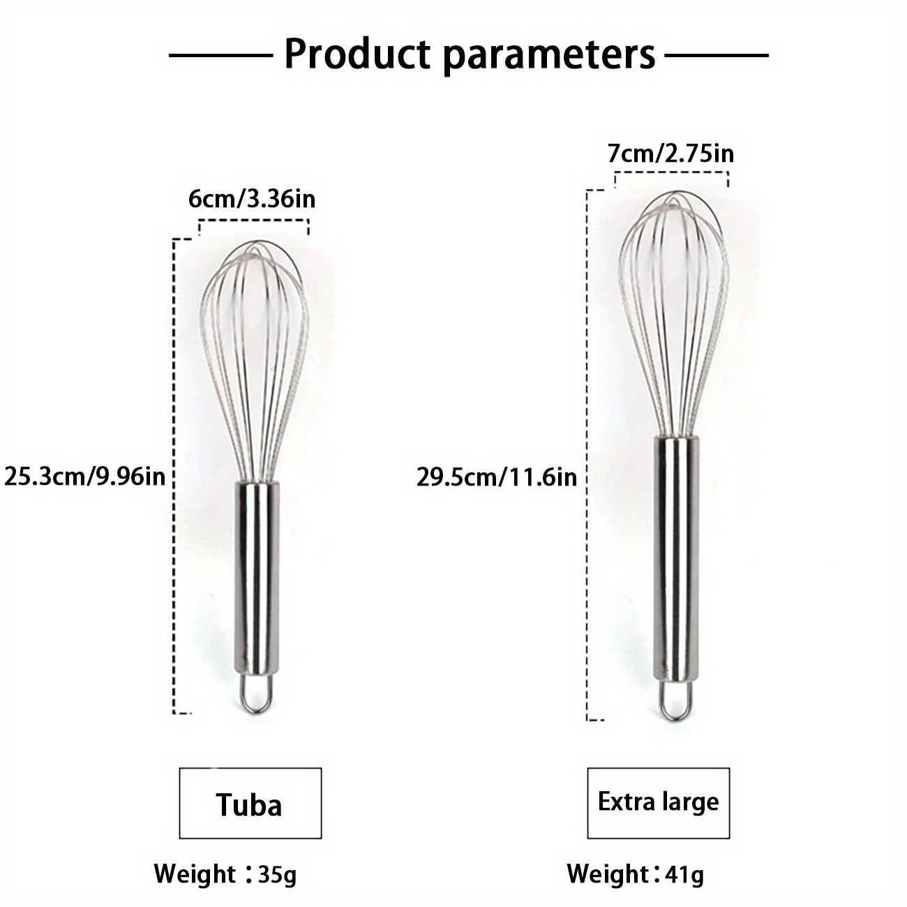 Whisk Stainless Steel Egg Beater Blender Mixer Blending Temu