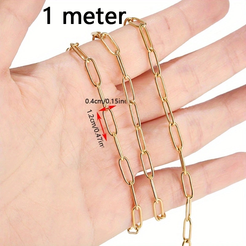 Stainless Steel Chain Golden Chain Bracelet Jewelry Making - Temu