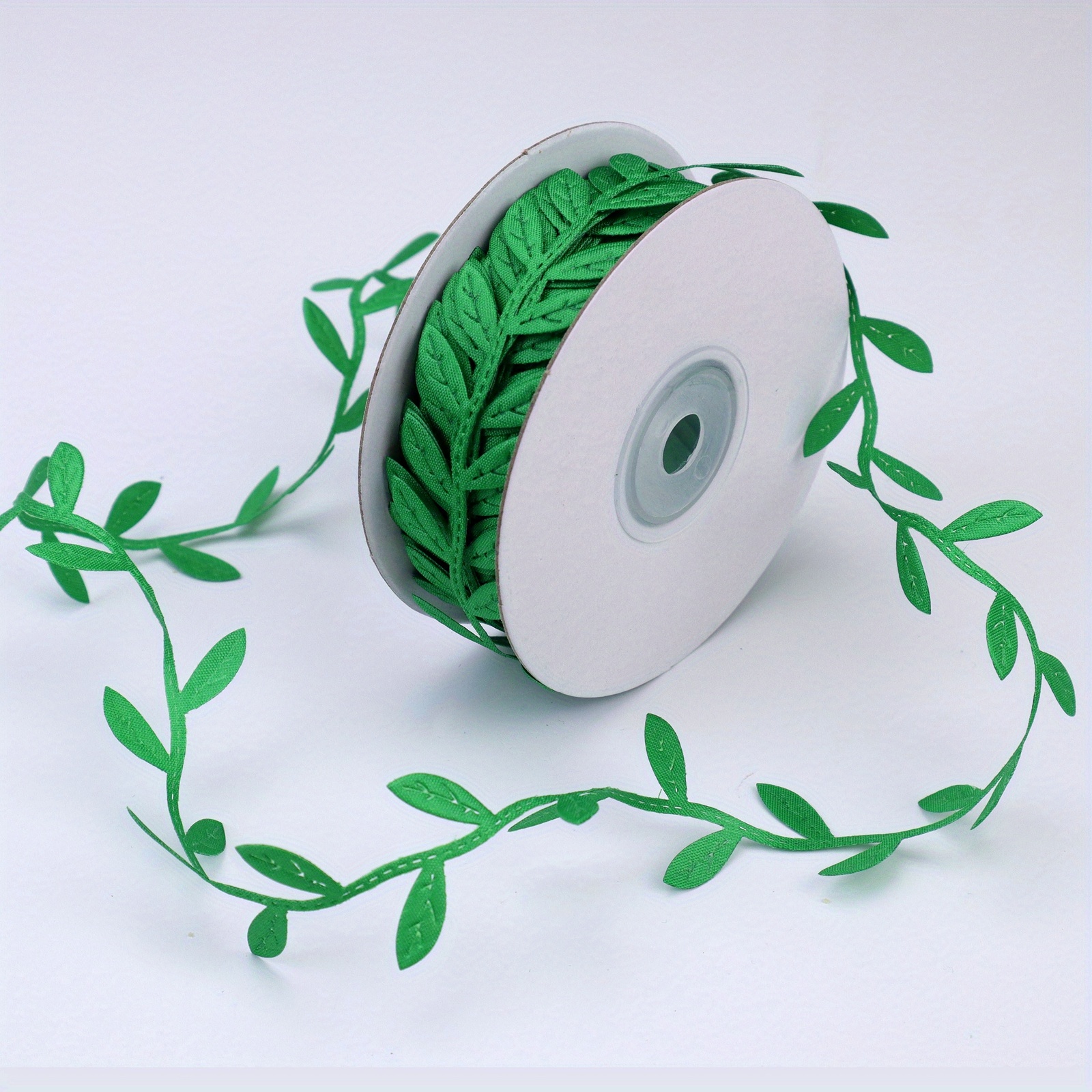 Green Leaf Ribbon, Leaves Trim Rope Leaf String, Style 4 - Bed