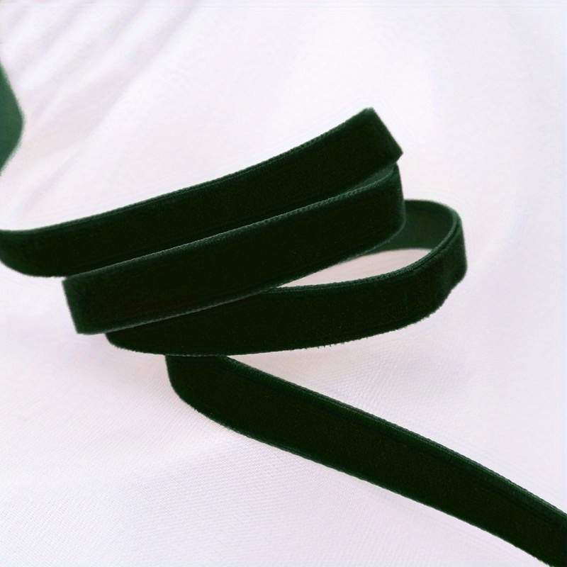 Green Velvet Ribbon Laces Gift Wrapping Present Dress Fabric Bands