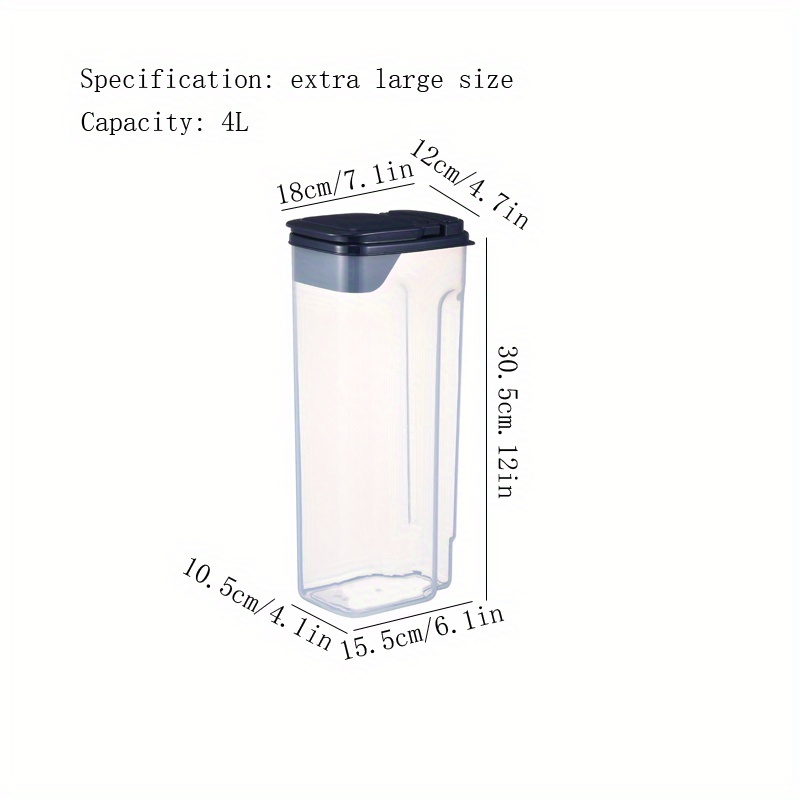 Cylinder Rice Bucket Insect proof And Moisture proof - Temu