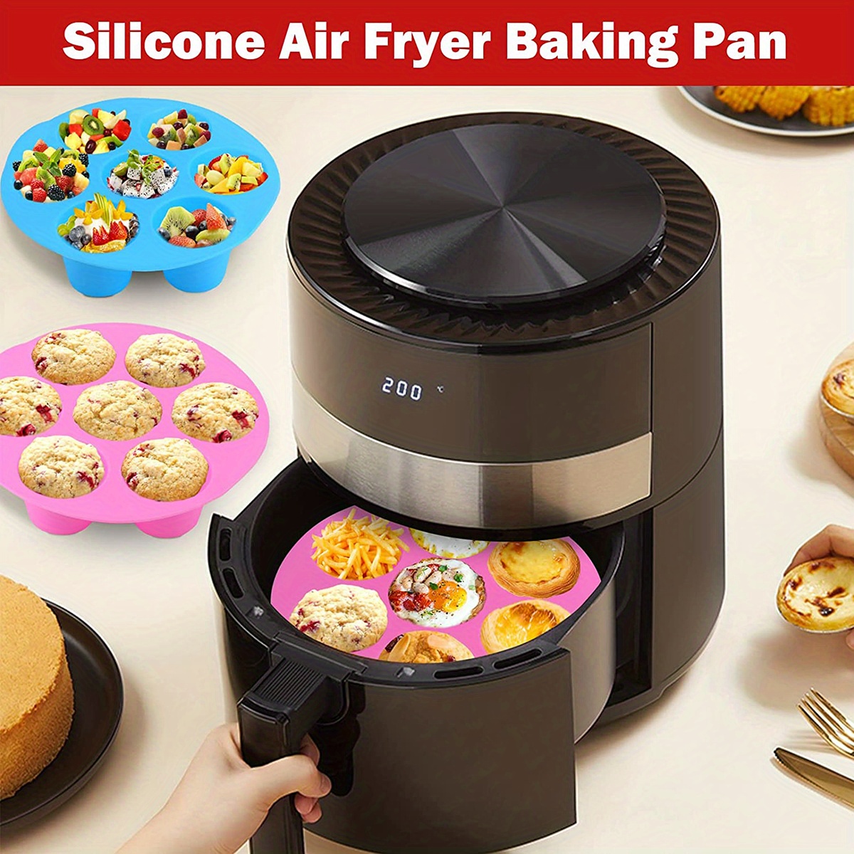 Eoonfirst Silicone Muffin Pan Mini 24 Cups Cupcake Pan - Temu