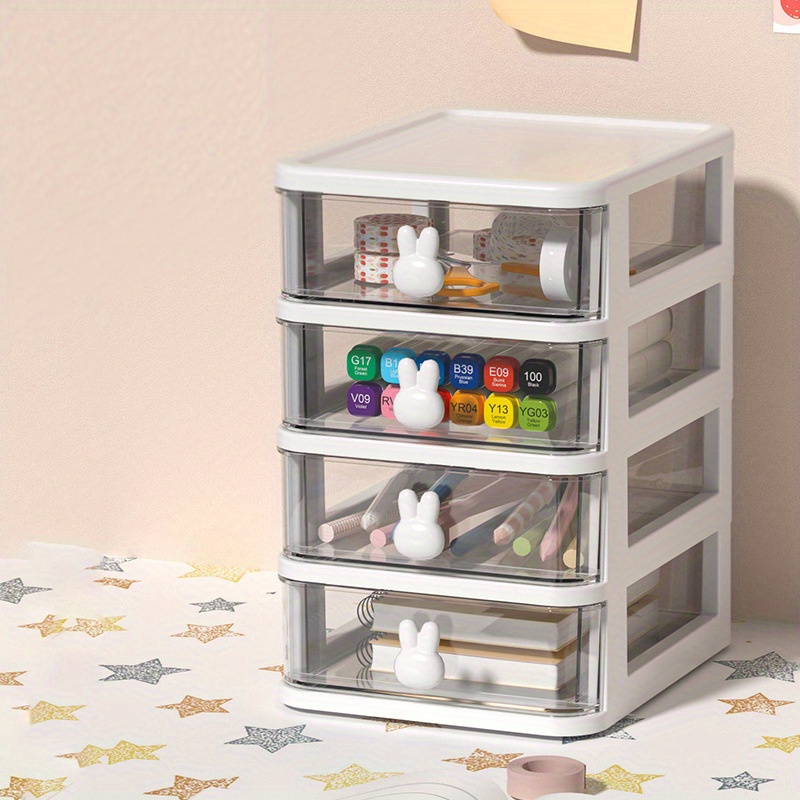 Acrylic Storage Box Stackable Four layer Desktop Stationery - Temu