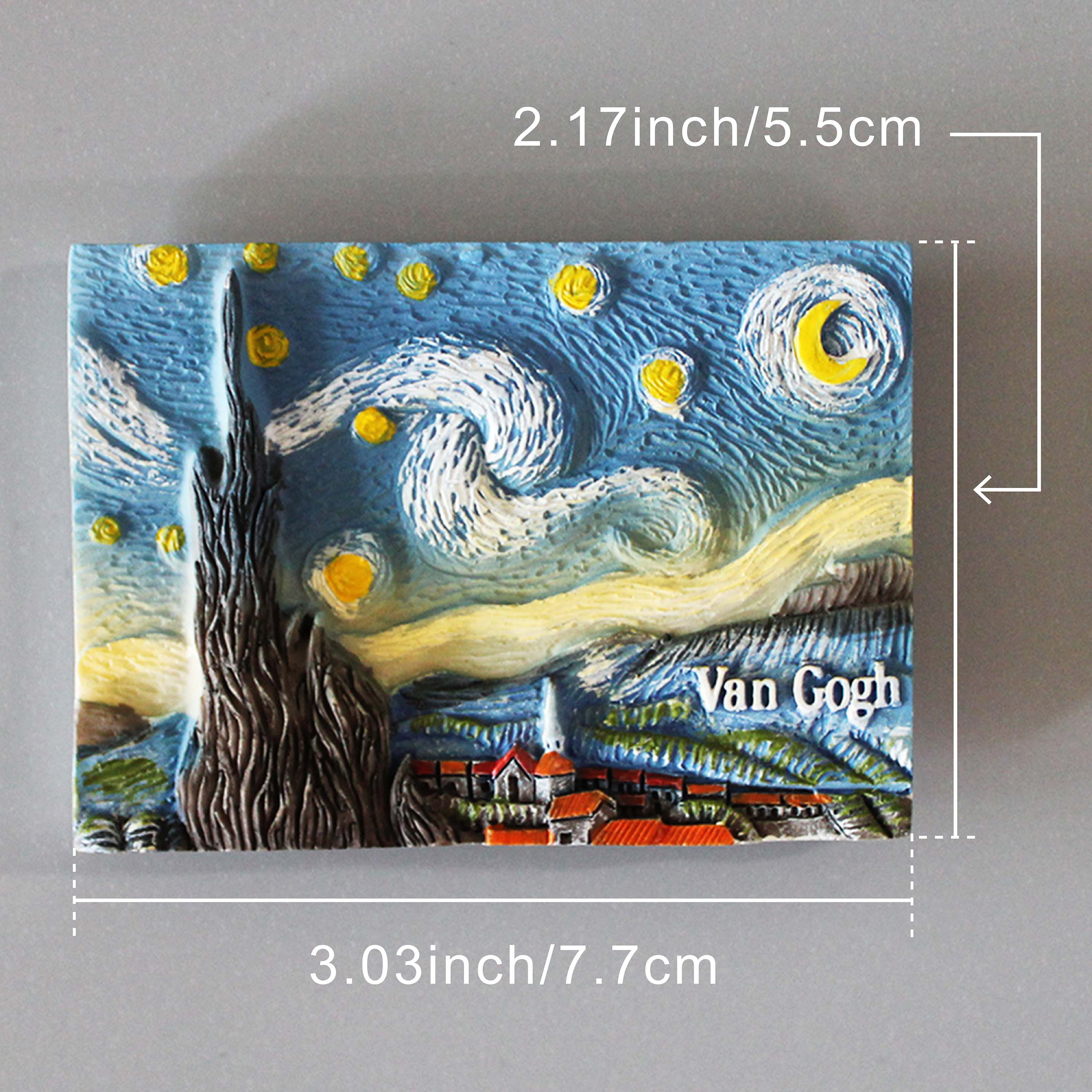 Van Gogh Refrigerator Magnets Cartoon Magnetic Stickers - Temu