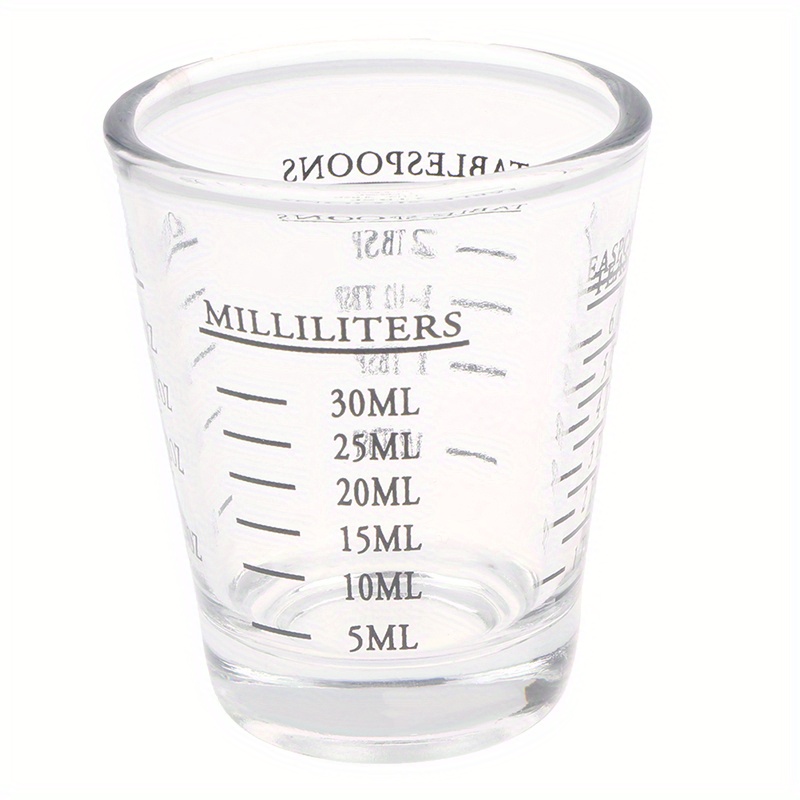 Mini Measure Multi-Purpose Measuring Cup Shotglass, White 